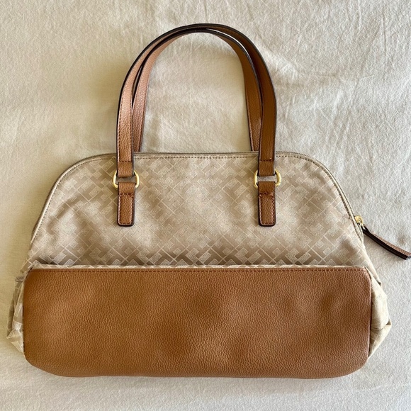 NWOT Tommy Hilfiger Signature Logo Satchel Tote Bag - Picture 2 of 8